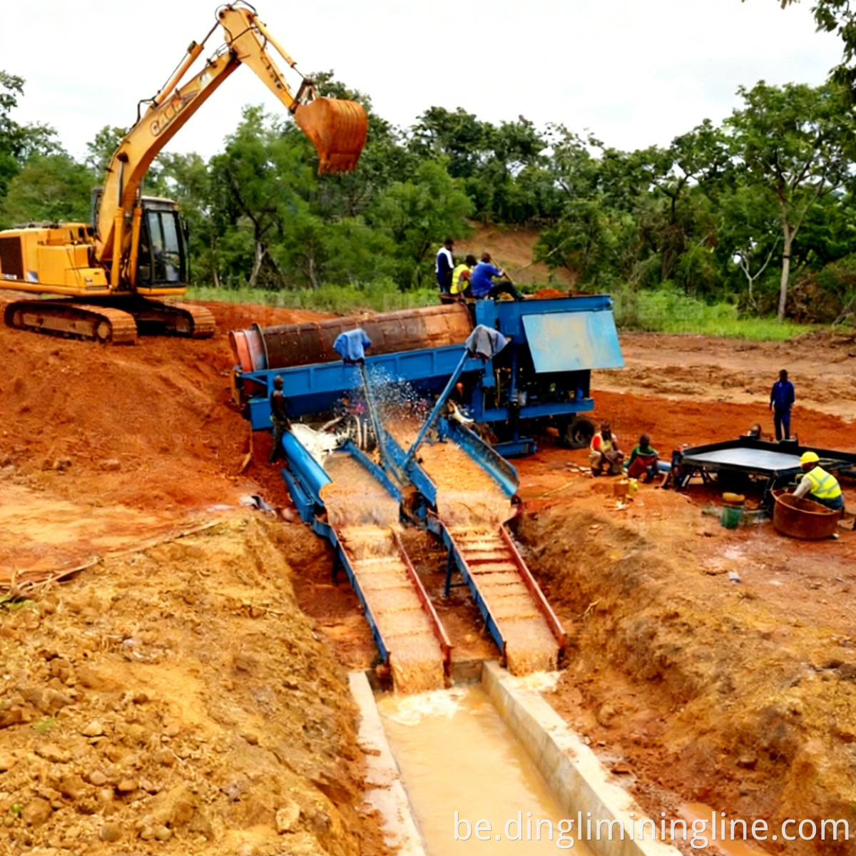 Gold Recovery Trommel Line